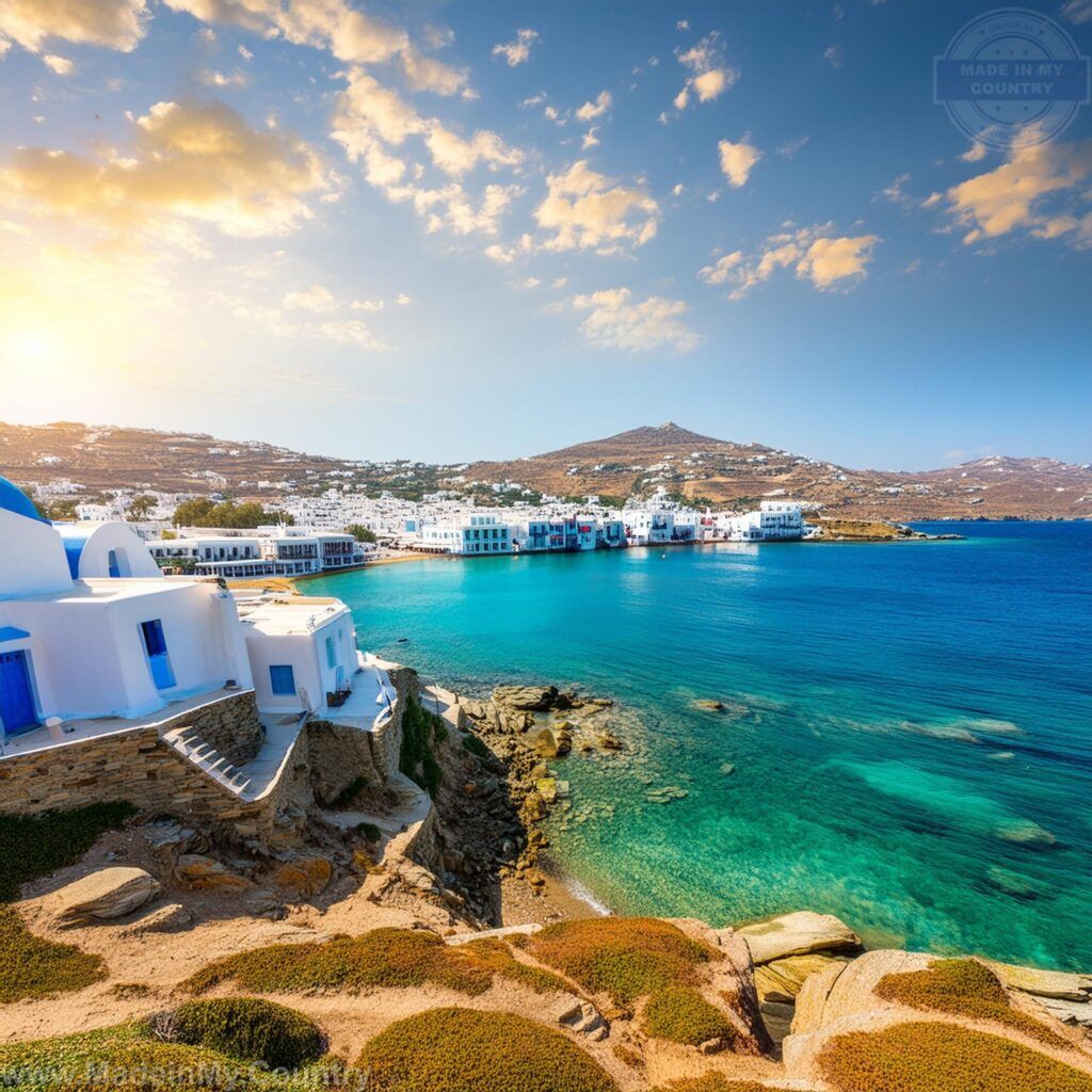 Greek island paradise sun sea beach Aegean sea Greece Cyprus Greek islands